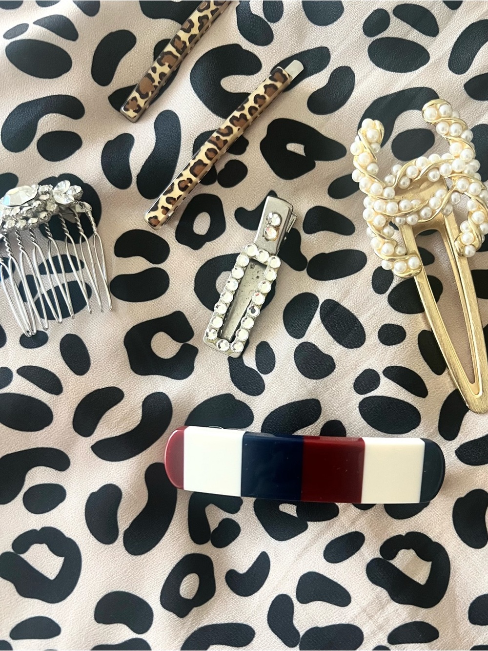 Fun Mix of Barrettes, Clips, and Hair Comb